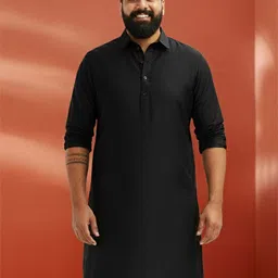 VASTRAMAY Men Solid Festive Straight Kurta-image-45