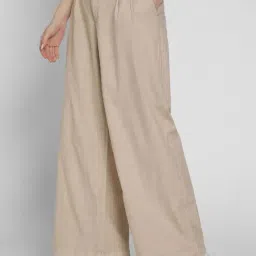American Eagle Beige Regular Fit Printed Trousers image 3
