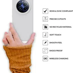 Sprig Back Cover for Realme 12 Pro (White) image 4