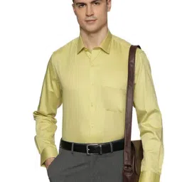 The Formal Club Lemon Green Comfort Fit Shirt-image-58