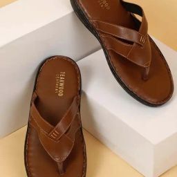 Teakwood Leathers Men's Tan Thong Sandals-picture-20