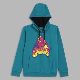 Blue Giraffe Boys Teal Cotton Printed Full Sleeves Sweatshirt-picture-4