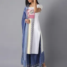 Aurelia White Straight Kurta image 4