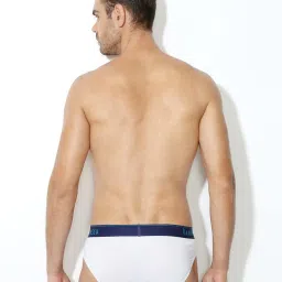 Van Heusen Regular Fit Colour Fresh Ultra Soft Solid Briefs - White image 2