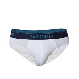 Van Heusen Regular Fit Colour Fresh Ultra Soft Solid Briefs - White image 4