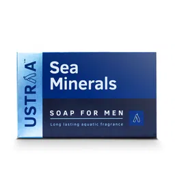 Ustraa Deo Soap For Men with Sea Minerals 100 g Pack of 8 image 3