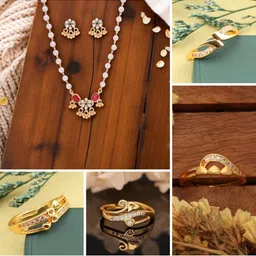 Anouk Gold-Plated Brass Jewellery Set image 3