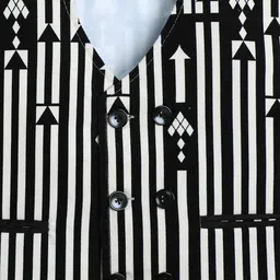 Ministitch Boys Striped V Neck Sleeveless Formal Waistcoat image 2