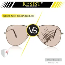 Resist Eyewear Pink UV Protection Aviator Unisex Sunglasses image 4
