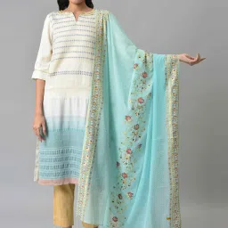 Aurelia Blue Printed Dupatta image 1