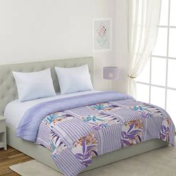 Romee Blue Cotton Floral Blankets Quilts and Dohars-picture-26