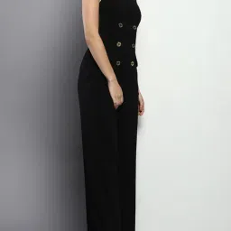 Calvin Klein Black Solid Slim Fit Jumpsuits image 3