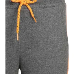 Jockey Kids Grey & Orange Cotton Printed Joggers image 4