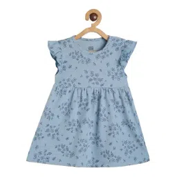MINIKLUB Girls Blue Floral Print Dress-image-25