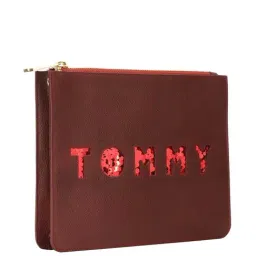 Tommy Hilfiger Maroon Embellished Medium Sling Handbag image 5