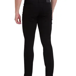 Parx Black Tailored Fit Lightly Washed Jeans image 2