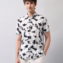 U.S. Polo Assn. Denim Co. White Cotton Regular Fit Printed Shirt-picture-44