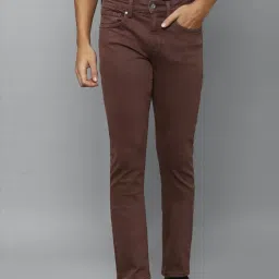 Louis Philippe Jeans Maroon Slim Fit Jeans image 1