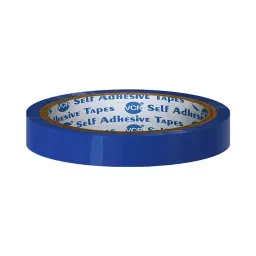 VCR 50 m x 12 mm Biaxially Oriented Polypropylene Blue Color Tape, 1 Roll Per Pack-picture-30