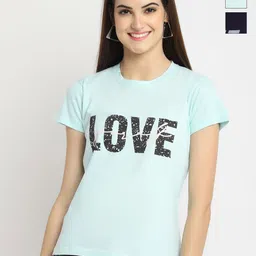 Dreambe Women Typography Printed T-shirt-picture-15