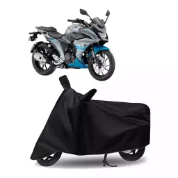 Auto Pearl Bike Cover for Yamaha Fazer 25 (Black)-picture-34