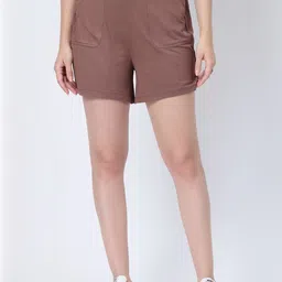 House Of Zelena Women Regular Fit High-Rise Maternity Shorts-image-65