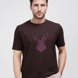 RARE RABBIT Men Printed Applique T-shirt-picture-30