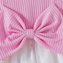 INCLUD Girls Floral Print Flutter Sleeve Fit & Flare Dress image 2