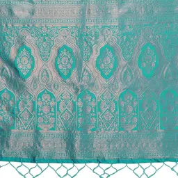 WOVENSTOCK Ethnic Motifs Zari Art Silk Handloom Kanjeevaram Saree image 4