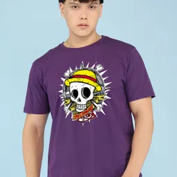 BRAWNY BATTLER Graphic Printed Round-Neck Pure Cotton Regular Fit T-shirt-picture-18