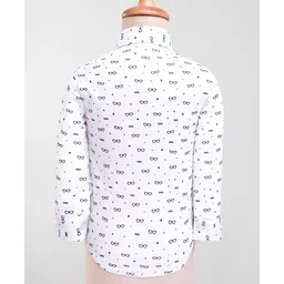 Rikidoos Full Sleeves 9 Number Patch Detailed 3 Piece Suit Set With Bow - Navy Blue & White image 3