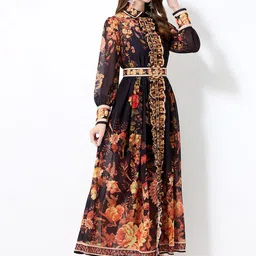 JC Collection Women Floral Print Maxi Dress image 3