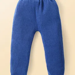 Babyhug Knitted Full Raglan Sleeves Pullover Sweater Set with Cap & Aztec Design - Blue image 5