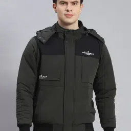 Monte Carlo Olive Regular Fit Hooded Jacket-picture-30