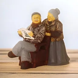 MISS PEACH Brown & Grey Others Figurine Showpiece-picture-20