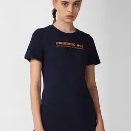 Reebok Navy Cotton T-Shirt-image-65
