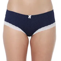 Triumph Navy & White Printed Hipster Panty-image-13