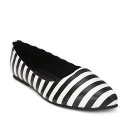 Forever 21 Women's Black & White Flat Ballets-picture-20