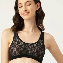 Leading Lady Black Non-Padded Bralette Bra-image-70
