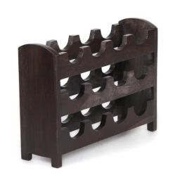 Ikiriya Kassel Dark Brown Wood Wine Rack-picture-26