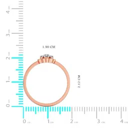 Joyalukkas 18k Rose Gold & Diamond Simple Bloom Ring for Women image 4