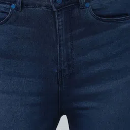 Van Heusen Navy Cotton Mid Rise Jeans image 5