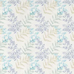 DDecor White & Blue Floral 144 TC Pure Cotton Queen Bedsheet with 2 Pillow Covers image 4
