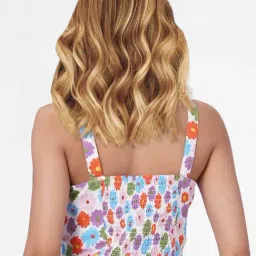 Only Multicolor Floral Print Crop Top image 2