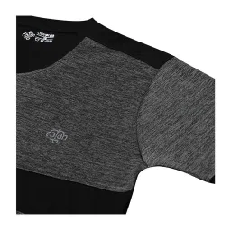 Chimprala Kids Grey & Black Textured T-Shirt image 3