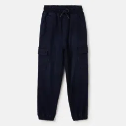 Blue Giraffe Boys Blue Cotton Jeans-image-41