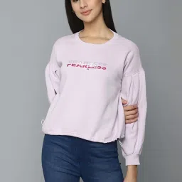 Allen Solly Purple Printed Sweatshirt image 1