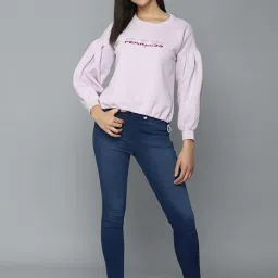 Allen Solly Purple Printed Sweatshirt image 4