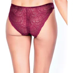 Enamor Maroon Lace Bikini Panty image 2