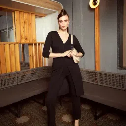 KASSUALLY Black Maxi Co-Ord Set-image-39